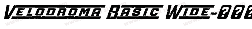Velodroma Basic Wide字体转换
